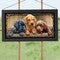 Three Pups Stained Glass Art