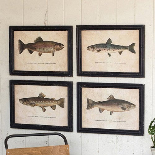 Trout Prints - Set of 4