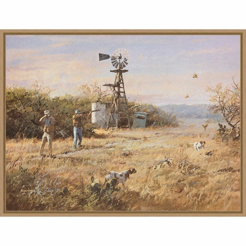 Waiting Game Framed Canvas