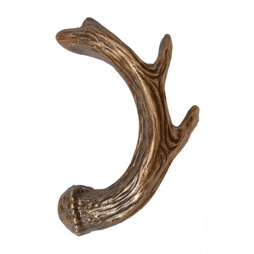 Deer Antler Cabinet Pulls - Set of 2 - Left Facing