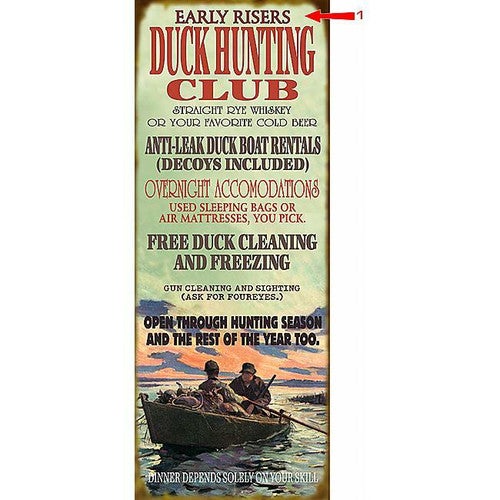 Early Hunters Sign - 17 x 44