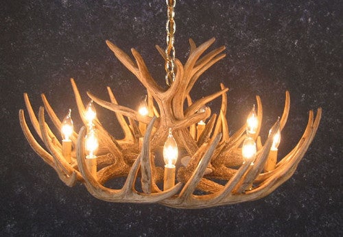 Whitetail 12 Antler Cascade Chandelier - SALE