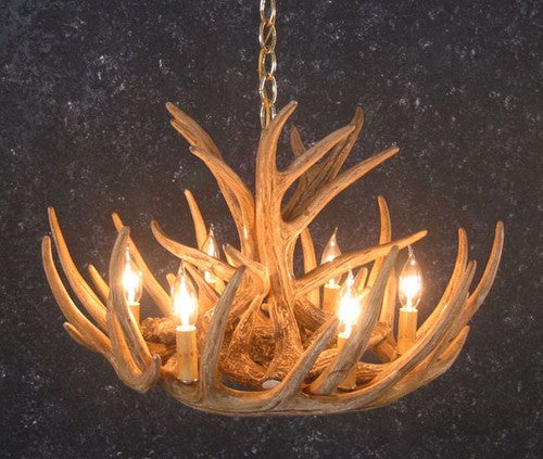 Whitetail 9 Antler Cascade Chandelier - SALE