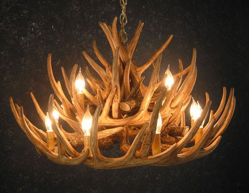 Whitetail 21 Antler Cascade Chandelier