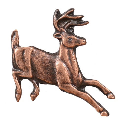 Running Whitetail Cabinet Knobs - Set of 2