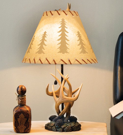 Antler & Pinecone Table Lamp