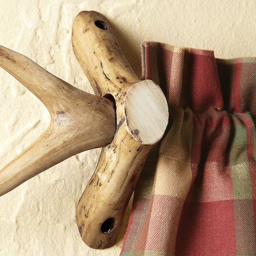 Antler Curtain Rod Brackets (Set of 2)