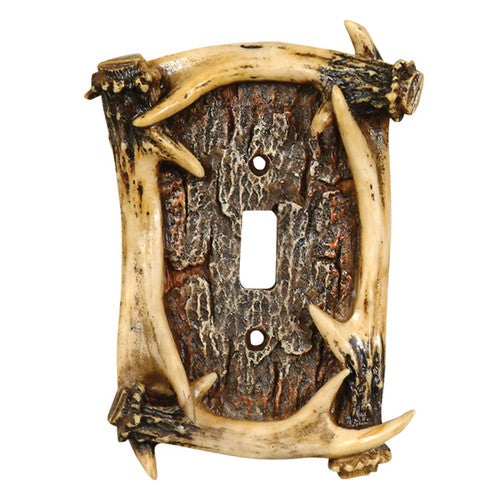 Antler Single Switch Plate