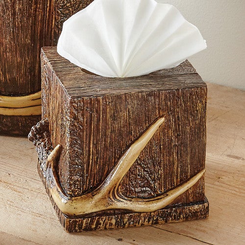 Buck Mountain Antler Tissue Box