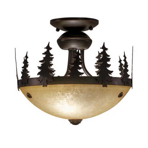 Canyon Semi-Flush Ceiling Light - 12 Inch