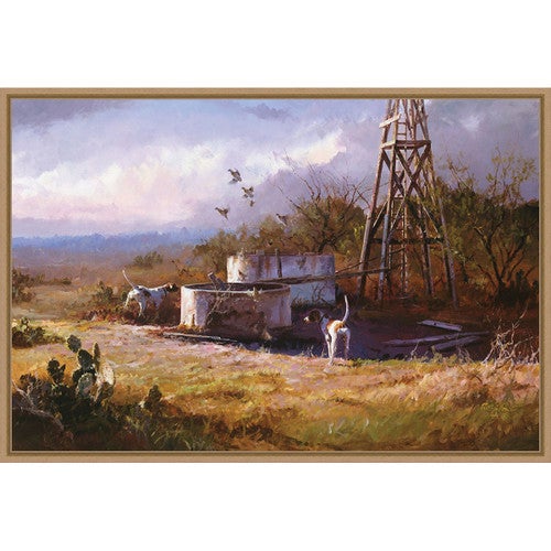 Hunting Dogs Framed Canvas