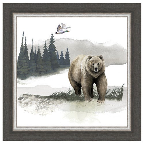 Lodge Landscape I Framed Print