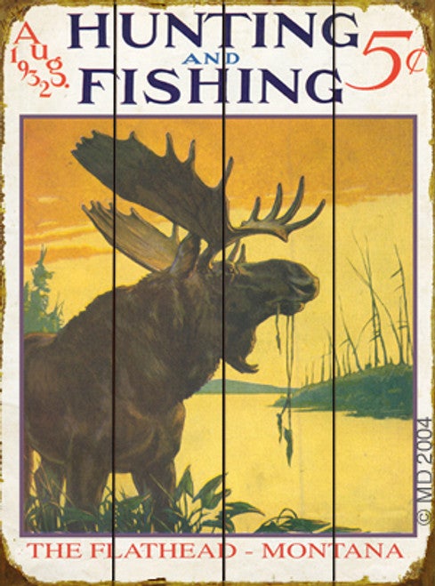 Hunting & Fishing Moose Sign