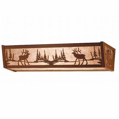 Elk at Sunset Vanity Light
