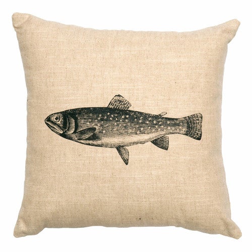 Natural Trout Pillow