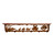 Quail Family 42 Inch Pine Hook Shelf