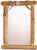 Lodgepole Framed Mirror w/Antler Top (Authentic Antlers)