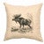 Natural Moose Scene Pillow