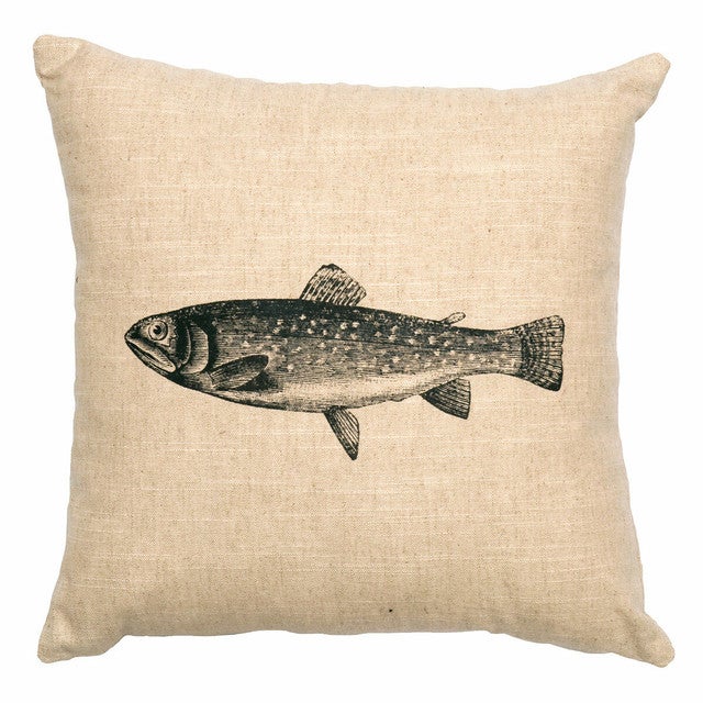 Natural Trout Pillow